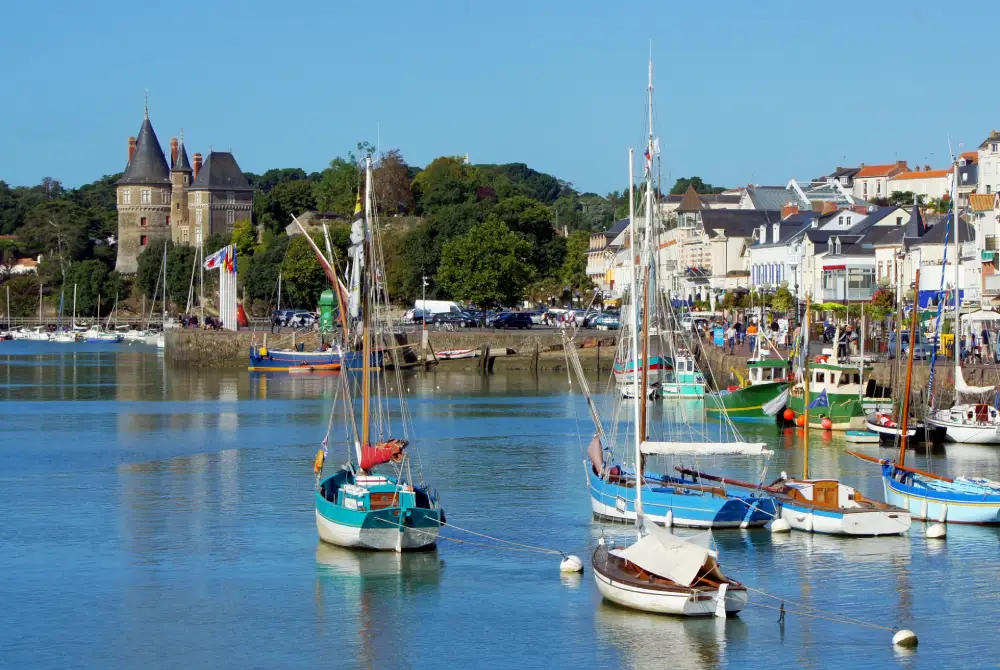 vue du port de Pornic en Loire-Atlantique.