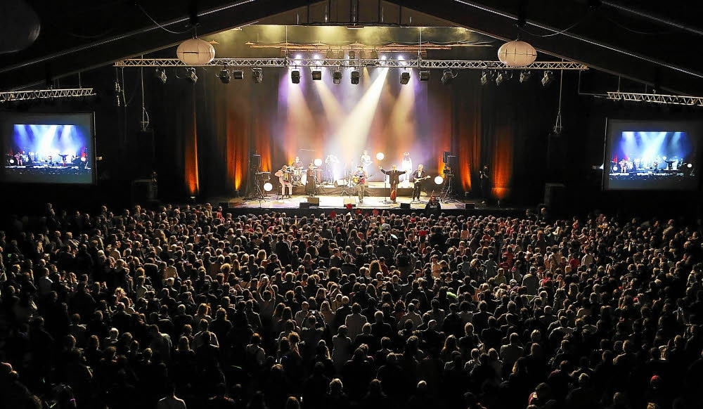 Scène du Festival de Cornouaille en Bretagne