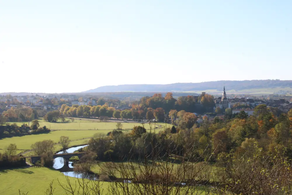 vue de Neufchâteau, dans l'ouest vosgien.