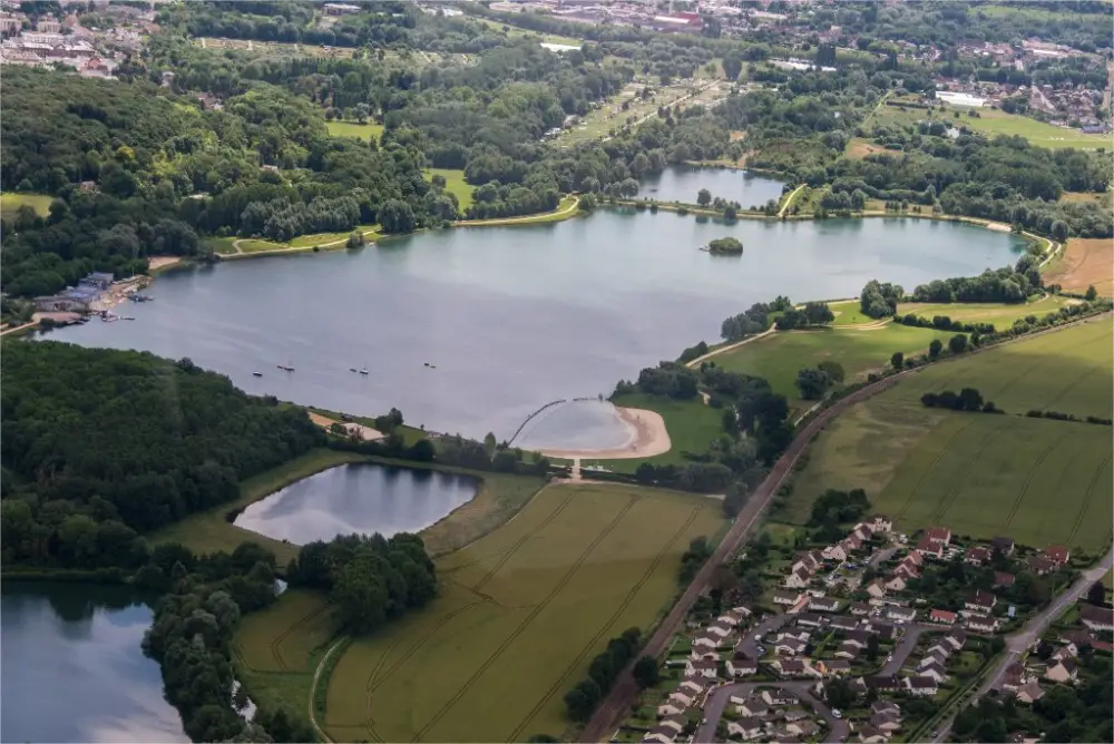 Le plan d’eau de Canada à Beauvais.