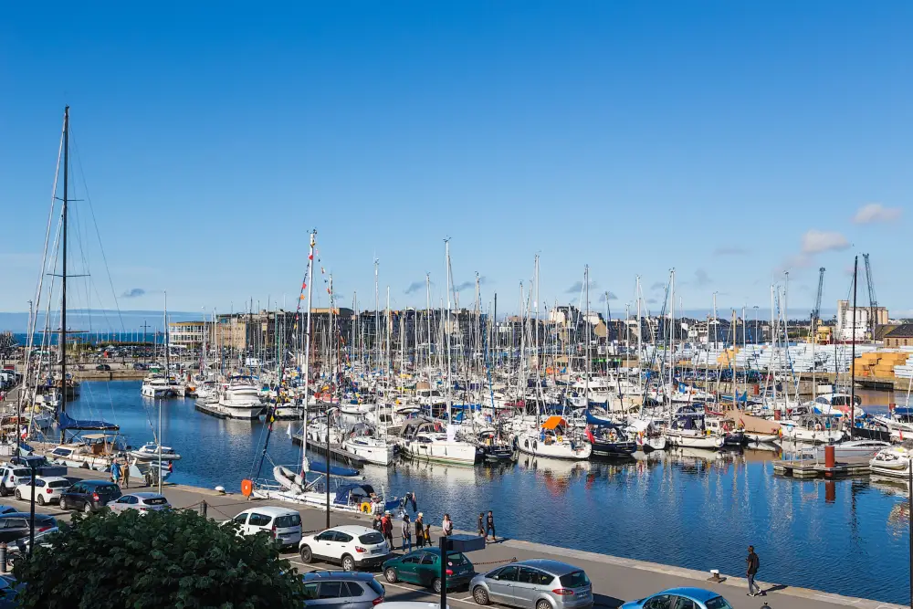 Le port de plaisance de Saint-Malo.