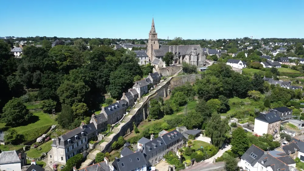 L’escalier de Brélévenez à Lannion.